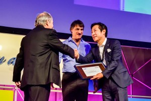 Breogán Gonda and Nicolás Jodal with Japan GeneXus 