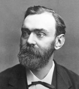 Portrait of Alfred Nobel, inventor and founder of the Nobel Prizes